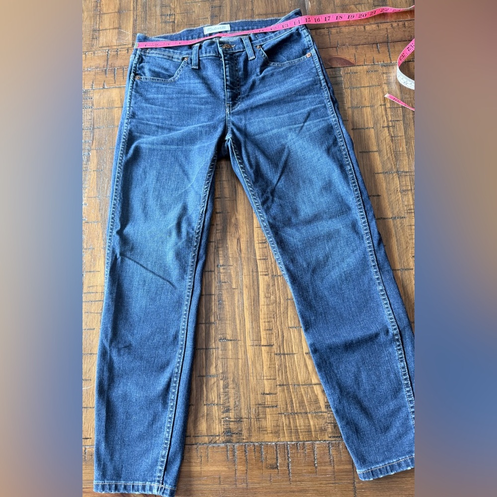Madewell High Riser Skinny Crop Jeans Womens 29 Dark Wash Stretch Denim